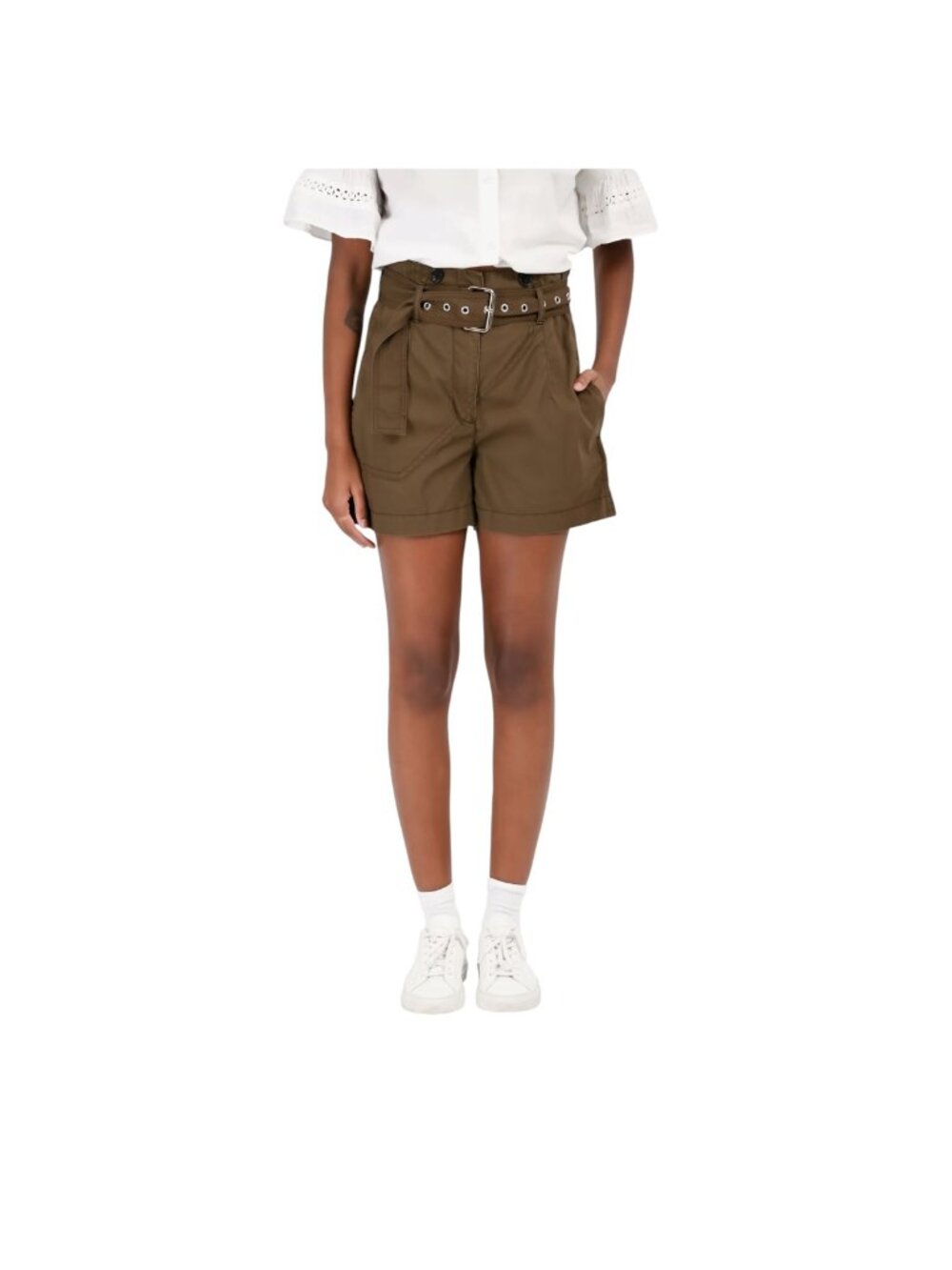 Philipp Plein green Army shorts size 2